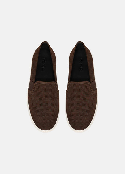 Blair Perforated Suede Sneaker in Sneakers | VINCE Women