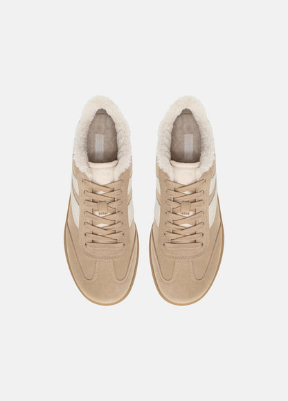 Oasis Suede & Shearling Sneaker in Sneakers | VINCE Women