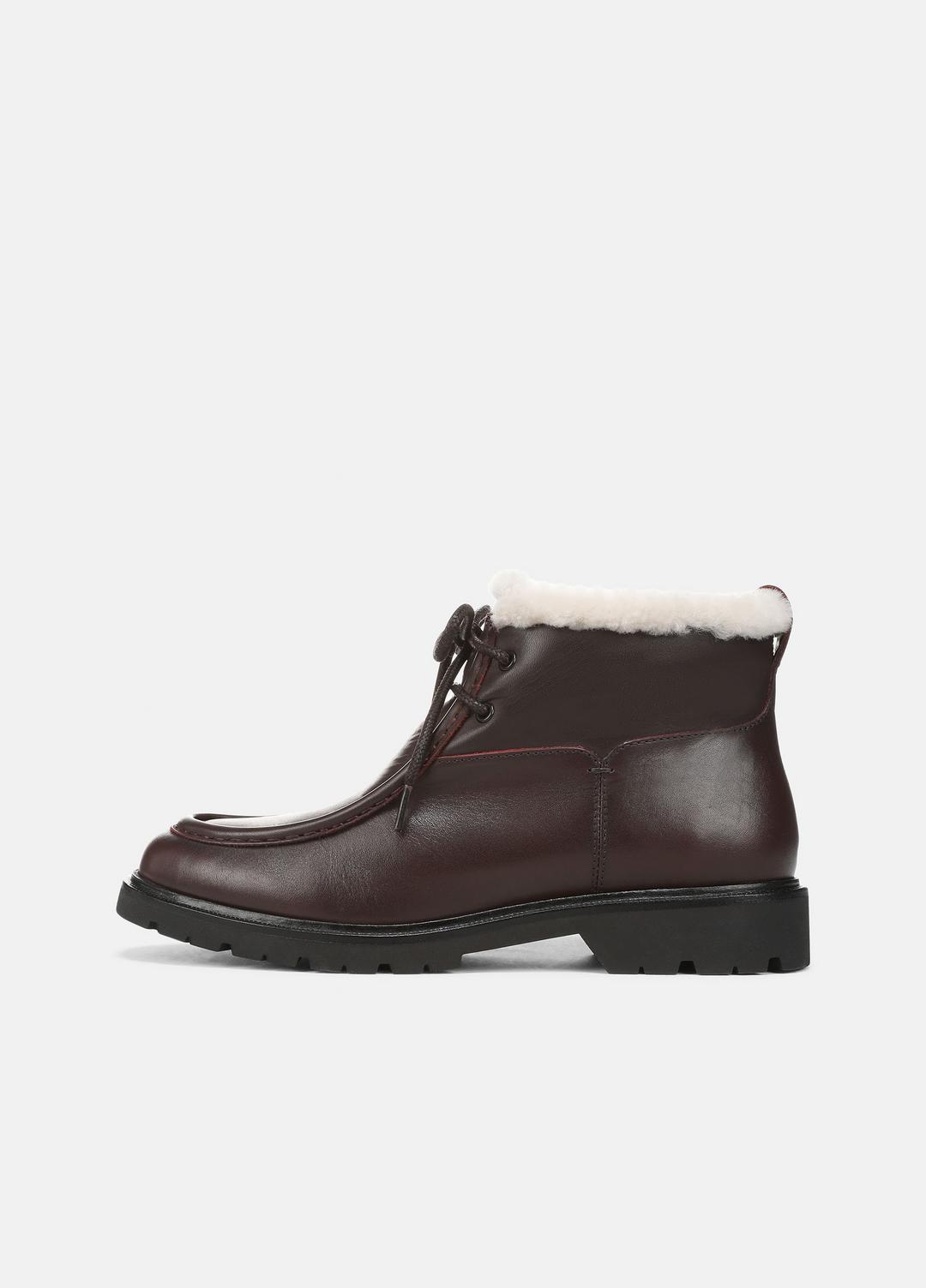 Sierra Shearling-Lined Lug-Sole Boot in Boots | VINCE Women
