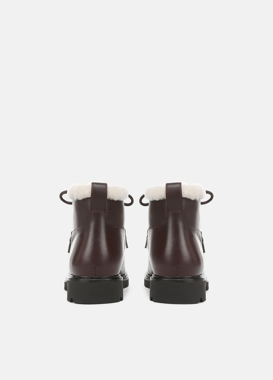 Sierra Shearling-Lined Lug-Sole Boot in Boots | VINCE Women