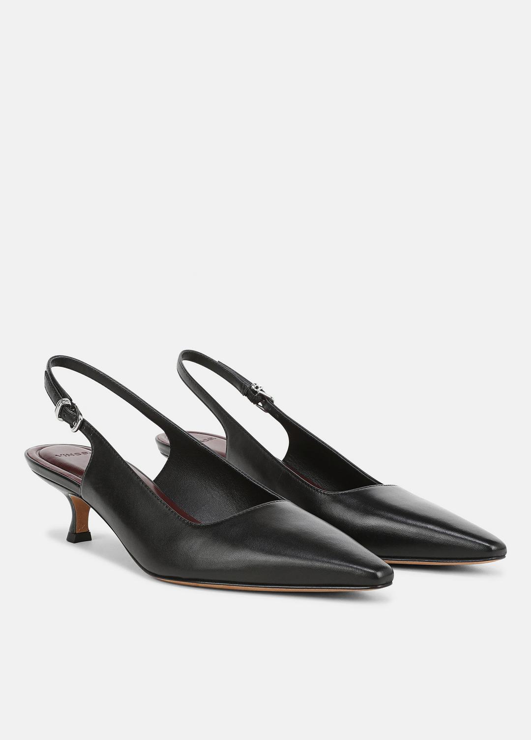 Sabra Leather Slingback Heel in Heels | VINCE Women