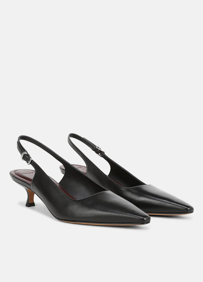 Sabra Leather Slingback Heel in Heels | VINCE Women