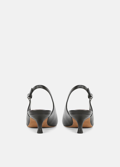 Sabra Leather Slingback Heel in Heels | VINCE Women