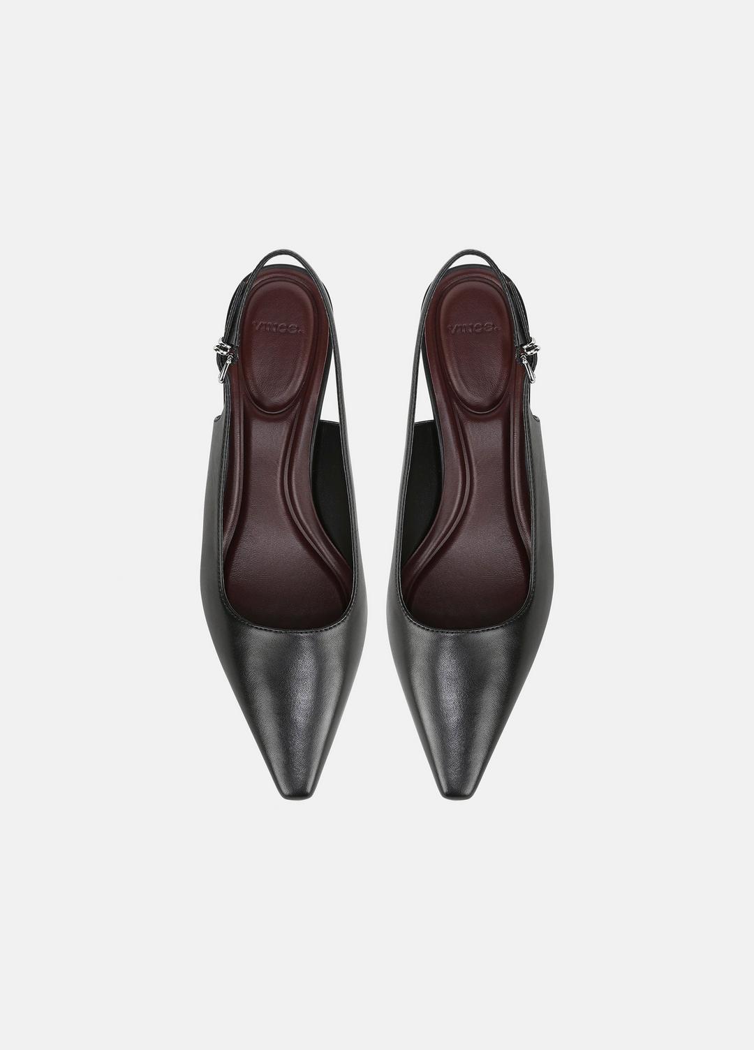Sabra Leather Slingback Heel in Heels | VINCE Women