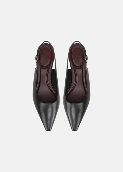 Sabra Leather Slingback Heel in Heels | VINCE Women