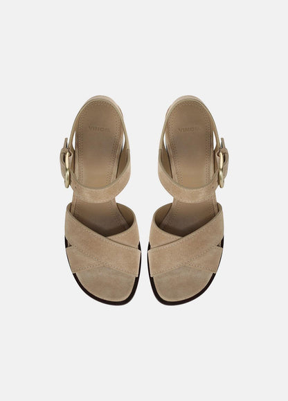 Salma Suede Heeled Sandal in Heels | VINCE Women