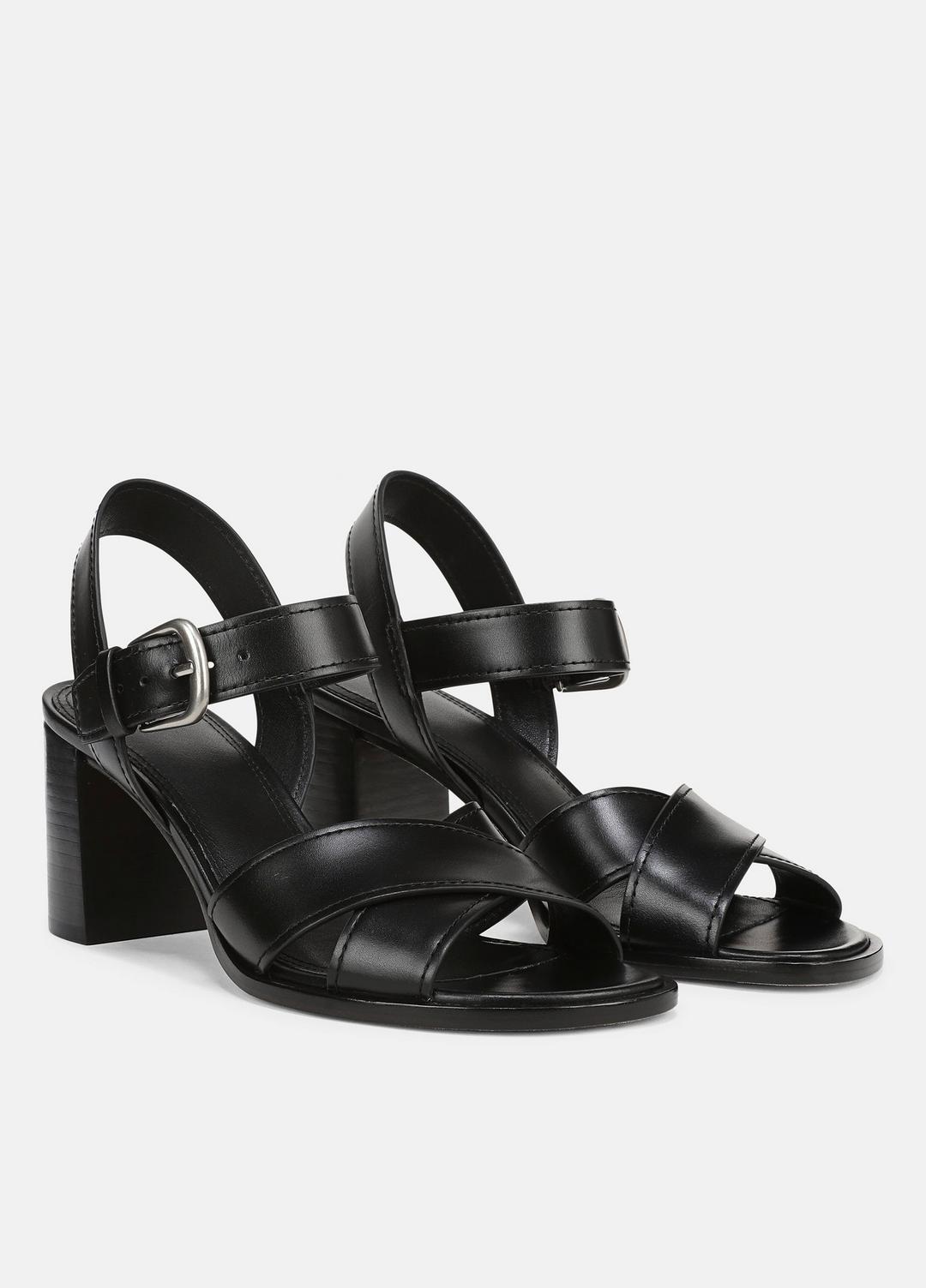 Salma Leather Heeled Sandal in Heels | VINCE Women