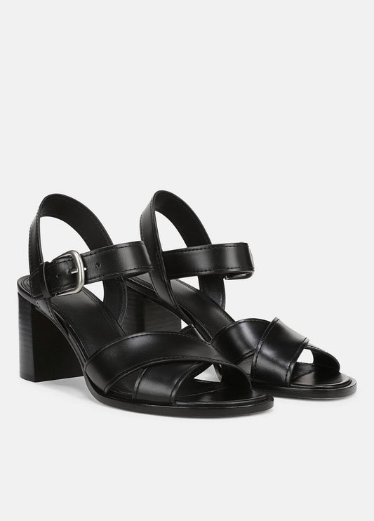 Salma Leather Heeled Sandal in Heels | VINCE Women