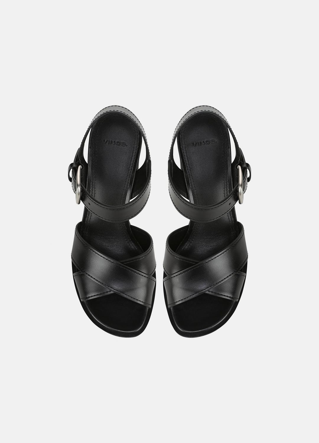 Salma Leather Heeled Sandal in Heels | VINCE Women