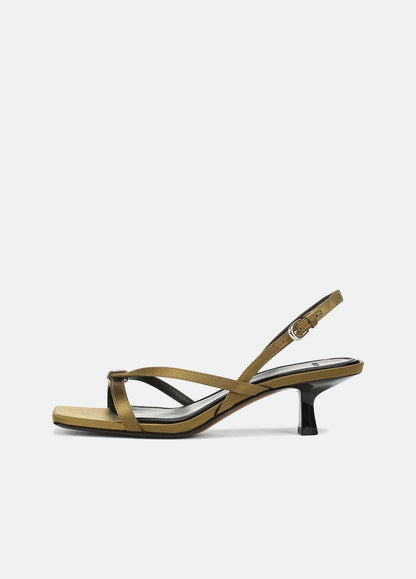 Tali Satin Slingback Sandal in Heels | VINCE Women