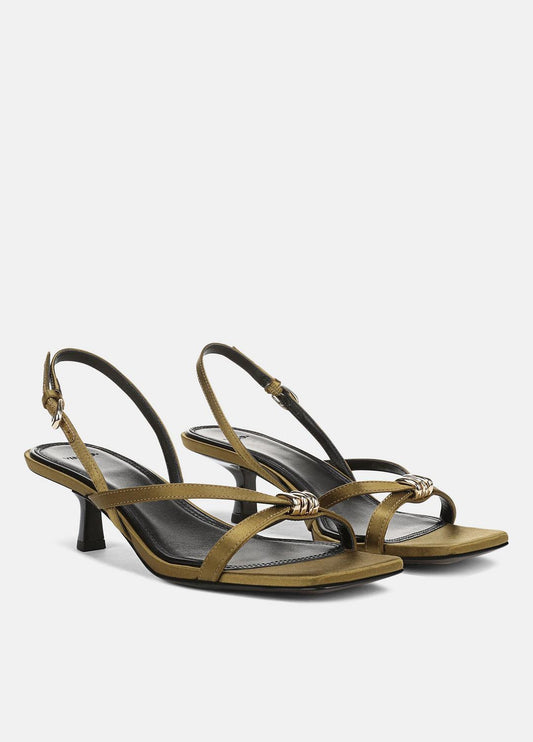 Tali Satin Slingback Sandal in Heels | VINCE Women