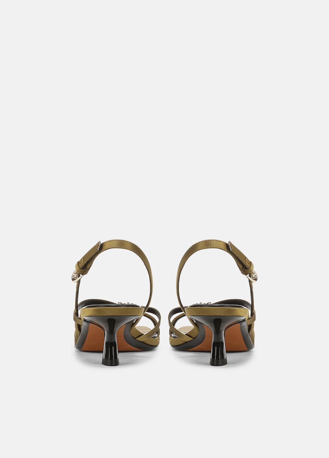 Tali Satin Slingback Sandal in Heels | VINCE Women