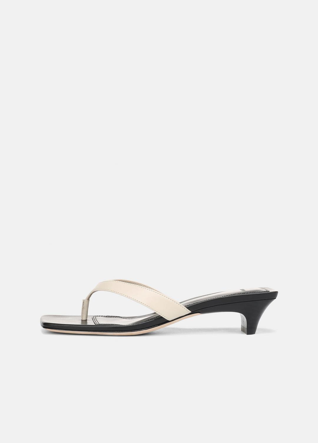 San Juan Leather Heeled Thong Sandal in Heels | VINCE Women