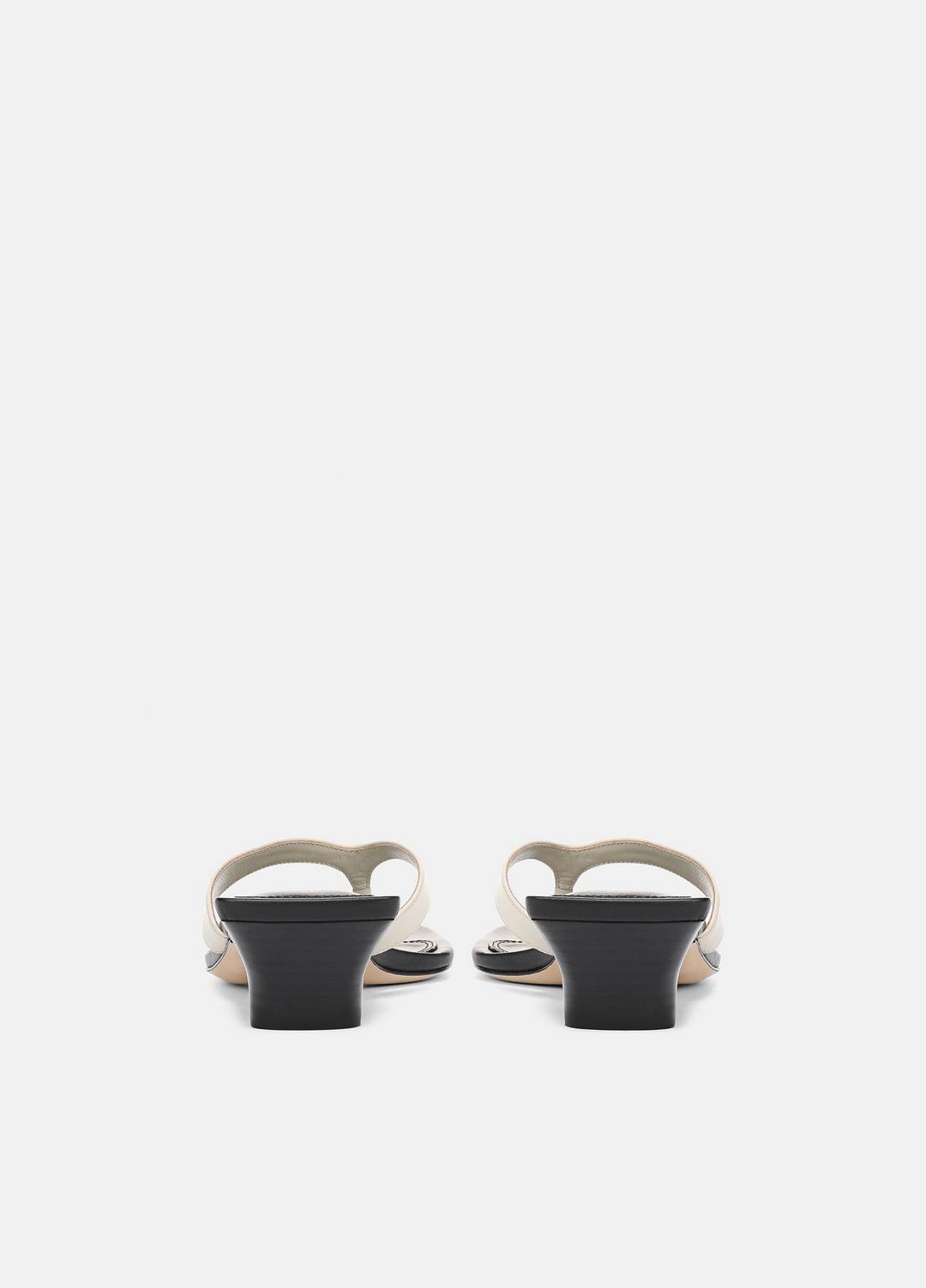San Juan Leather Heeled Thong Sandal in Heels | VINCE Women