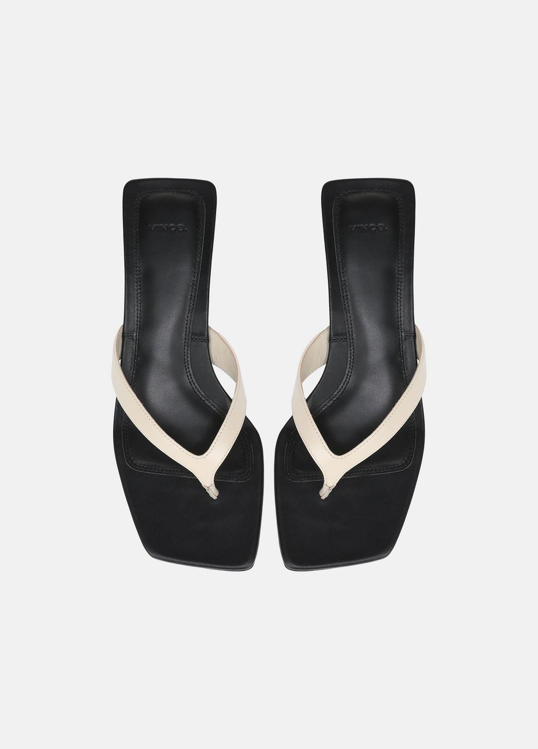 San Juan Leather Heeled Thong Sandal in Heels | VINCE Women