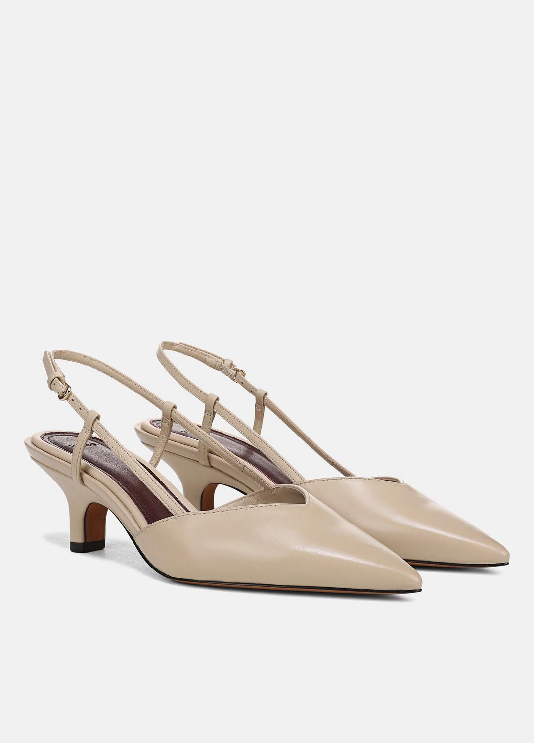 Levvy Leather Slingback Heel in Heels | VINCE Women