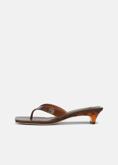 San Juan Jelly Heeled Thong Sandal in Sandals | VINCE Women