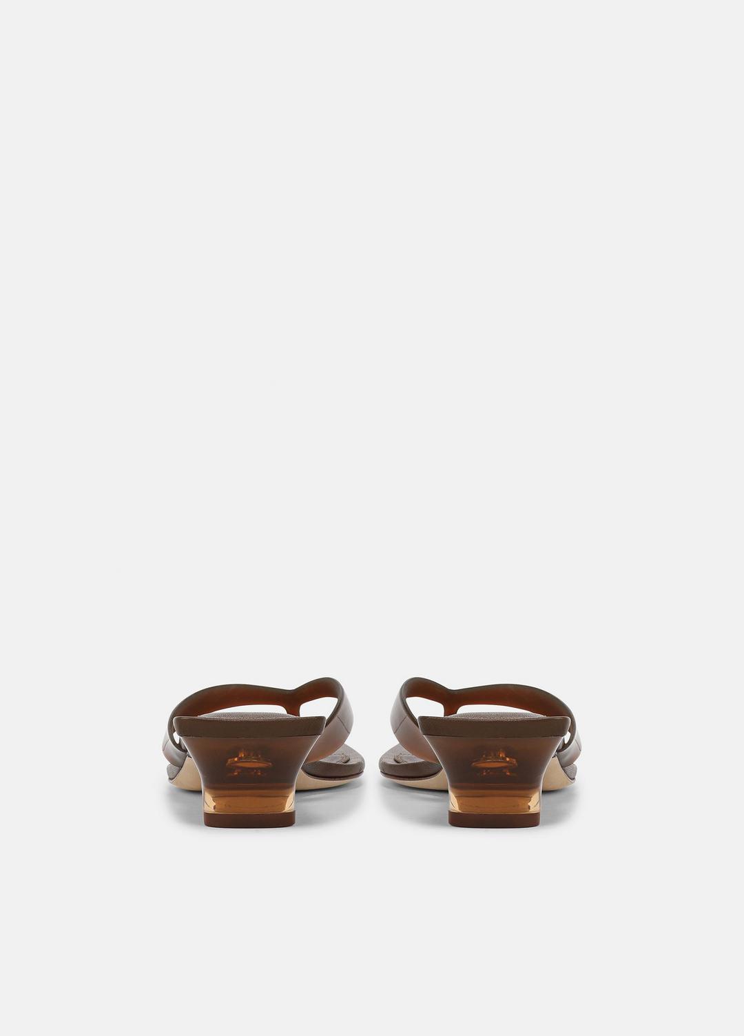 San Juan Jelly Heeled Thong Sandal in Sandals | VINCE Women