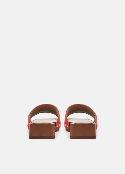 Barbara Leather Slide Sandal in Sandals | VINCE Women