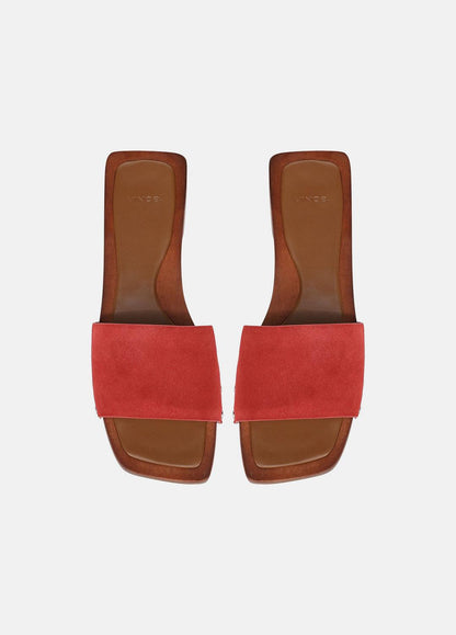 Barbara Leather Slide Sandal in Sandals | VINCE Women