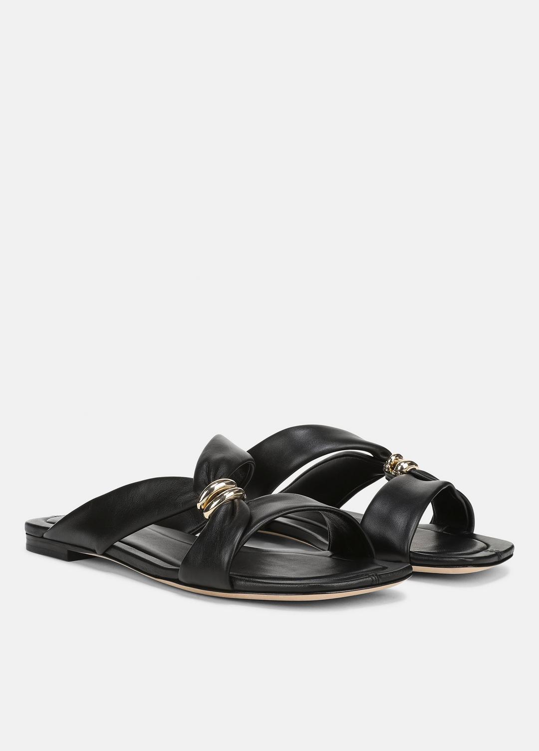 Vilma Leather Slide Sandal in Sandals | VINCE Women