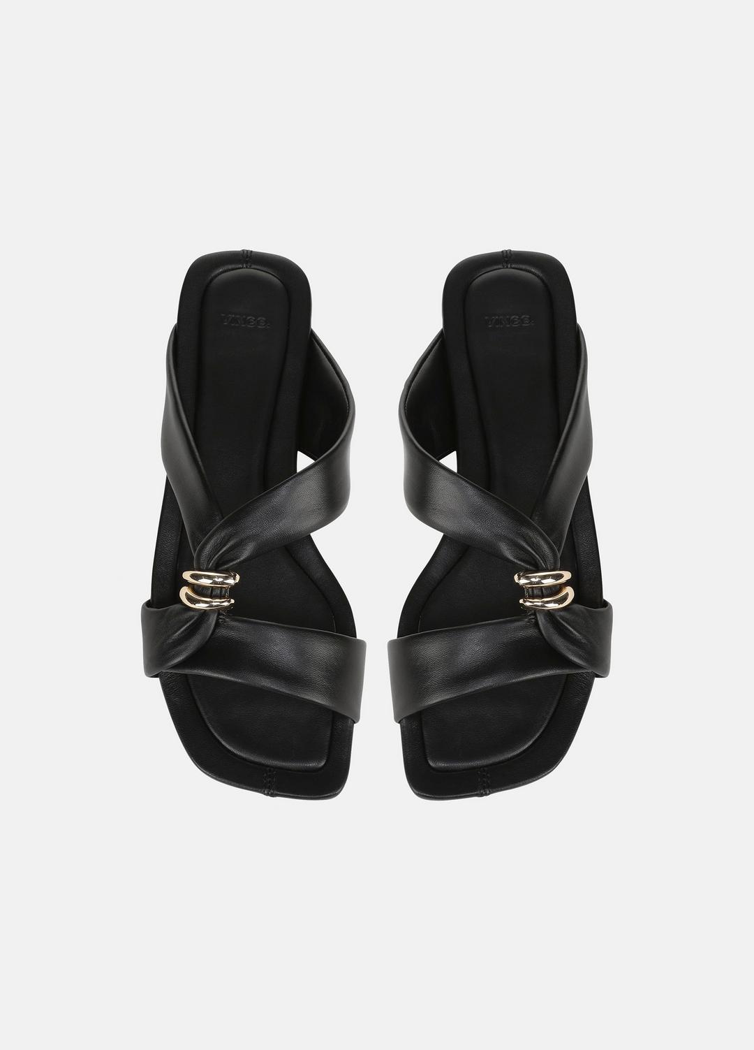 Vilma Leather Slide Sandal in Sandals | VINCE Women