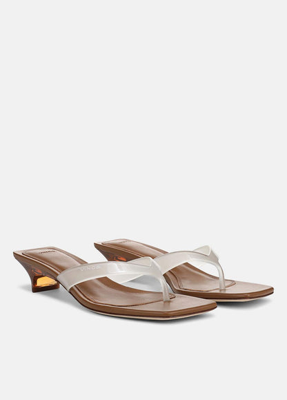 San Juan Jelly Heeled Thong Sandal in Sandals | VINCE Women