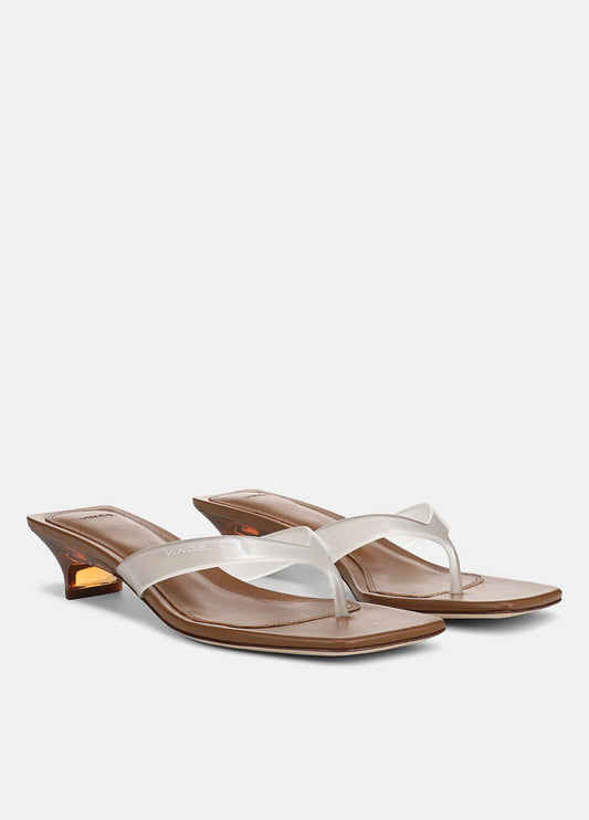San Juan Jelly Heeled Thong Sandal in Sandals | VINCE Women