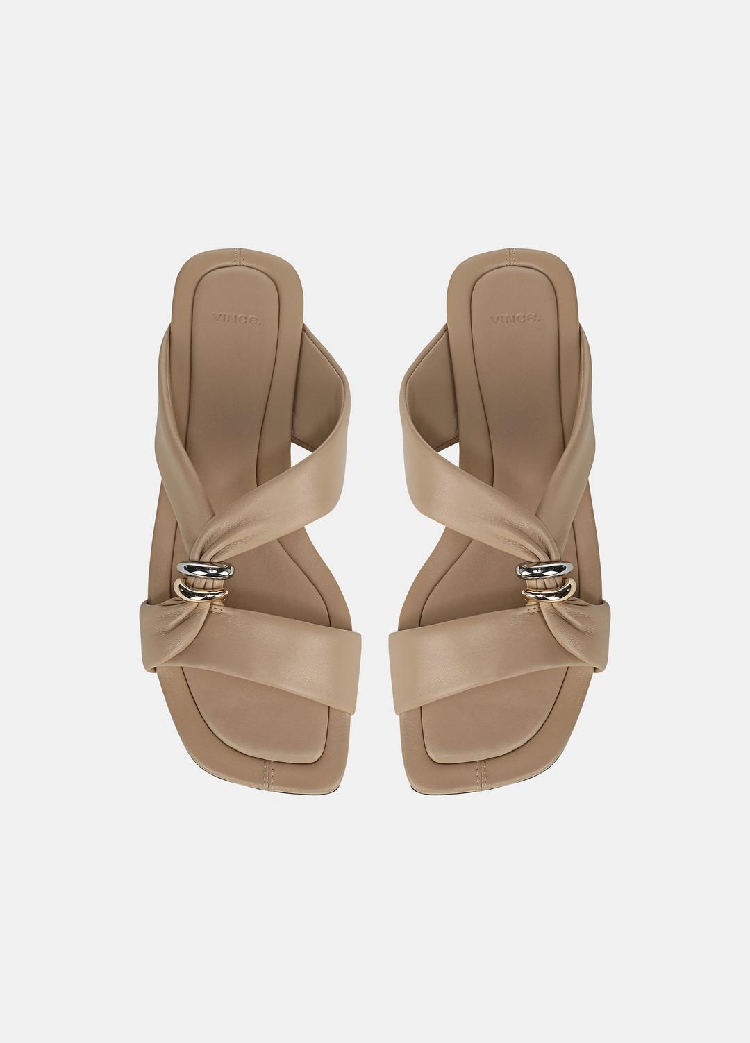 Vilma Leather Slide Sandal in Sandals | VINCE Women
