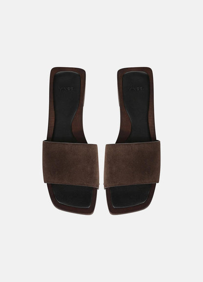 Barbara Leather Slide Sandal in Sandals | VINCE Women