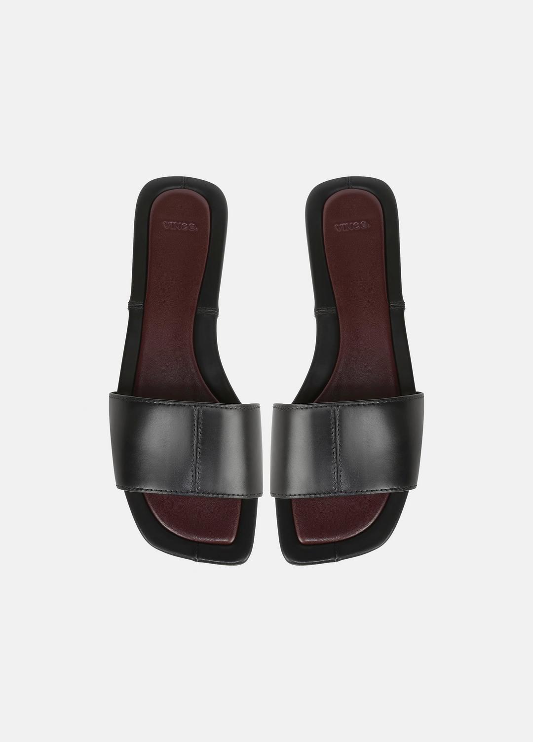 Valeria Leather Slide Sandal in Sandals | VINCE Women