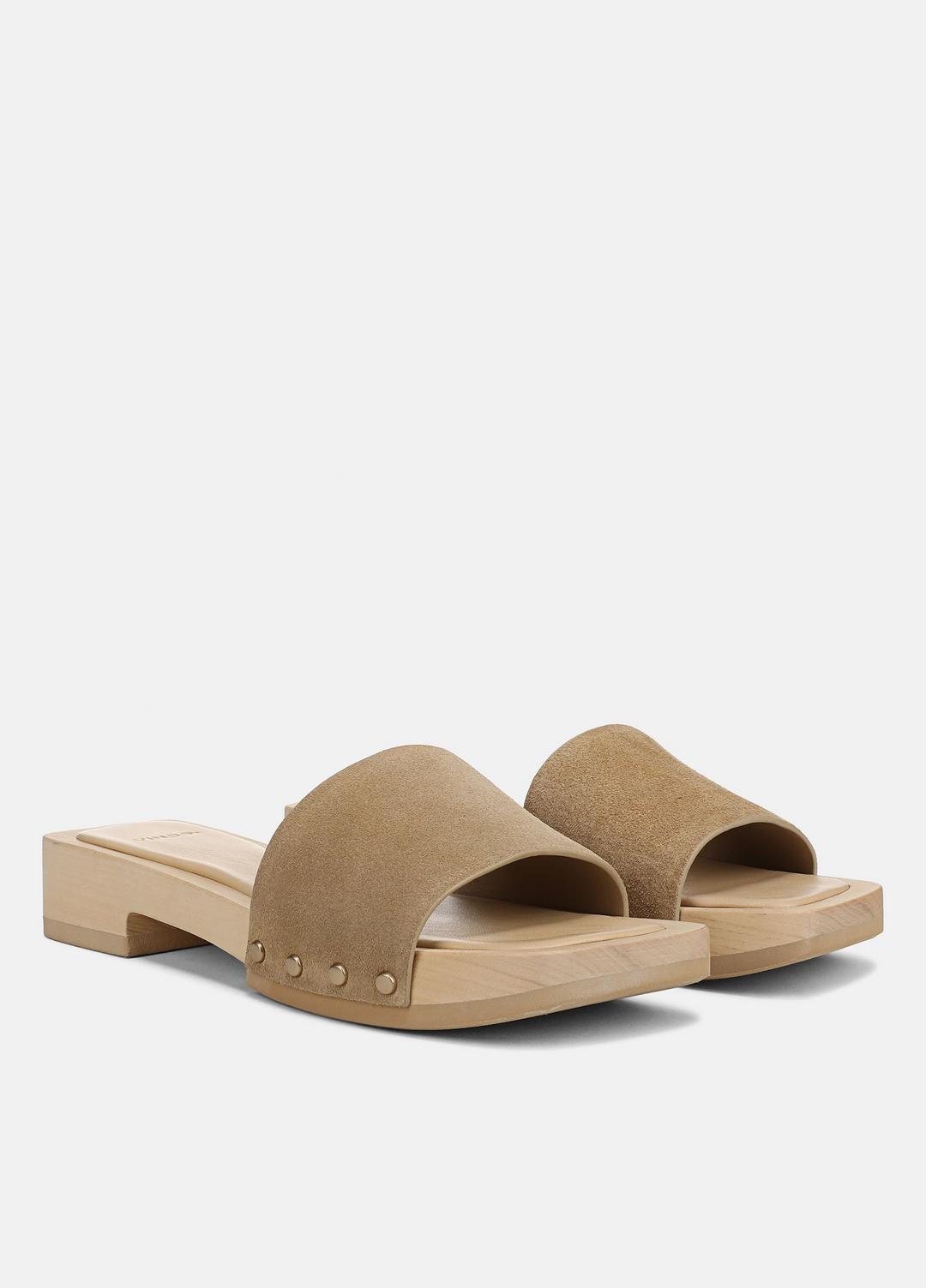 Barbara Suede Slide Sandal in Sandals | VINCE Women