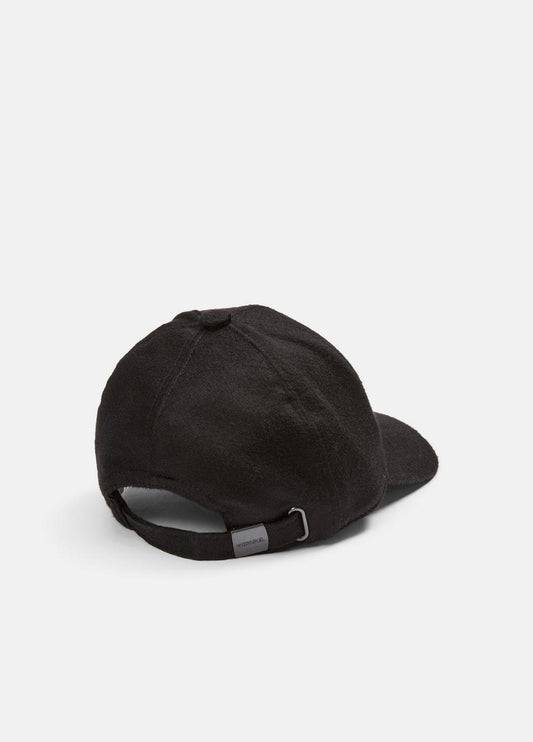 Leather-Trim Cashmere Baseball Cap in Scarves & Hats | VINCE Women