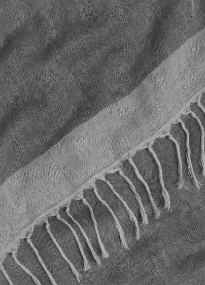 Border-Stripe Cotton Scarf in Scarves & Hats | VINCE Women