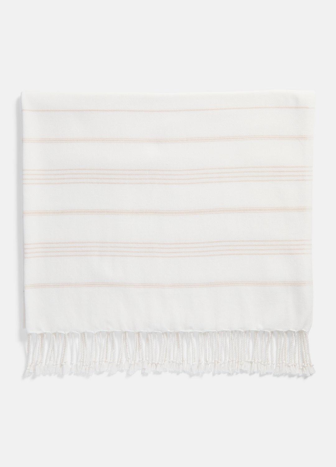 Stripe Cotton-Cashmere Wrap in Scarves & Hats | VINCE Women