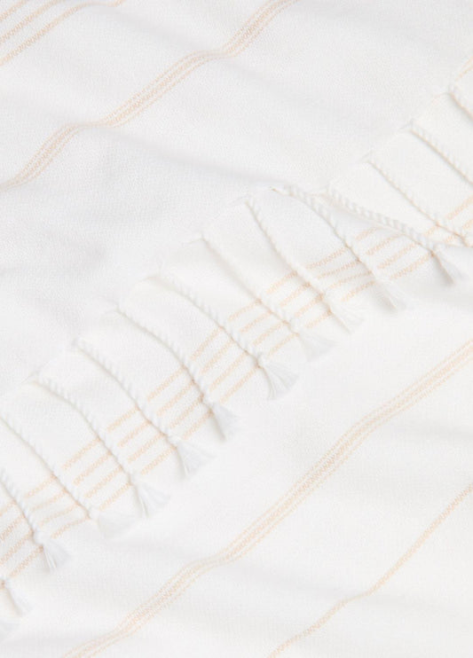 Stripe Cotton-Cashmere Wrap in Scarves & Hats | VINCE Women