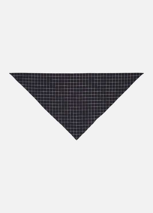 Trellis Plaid Cotton-Blend Headkerchief in Scarves & Hats | VINCE Women