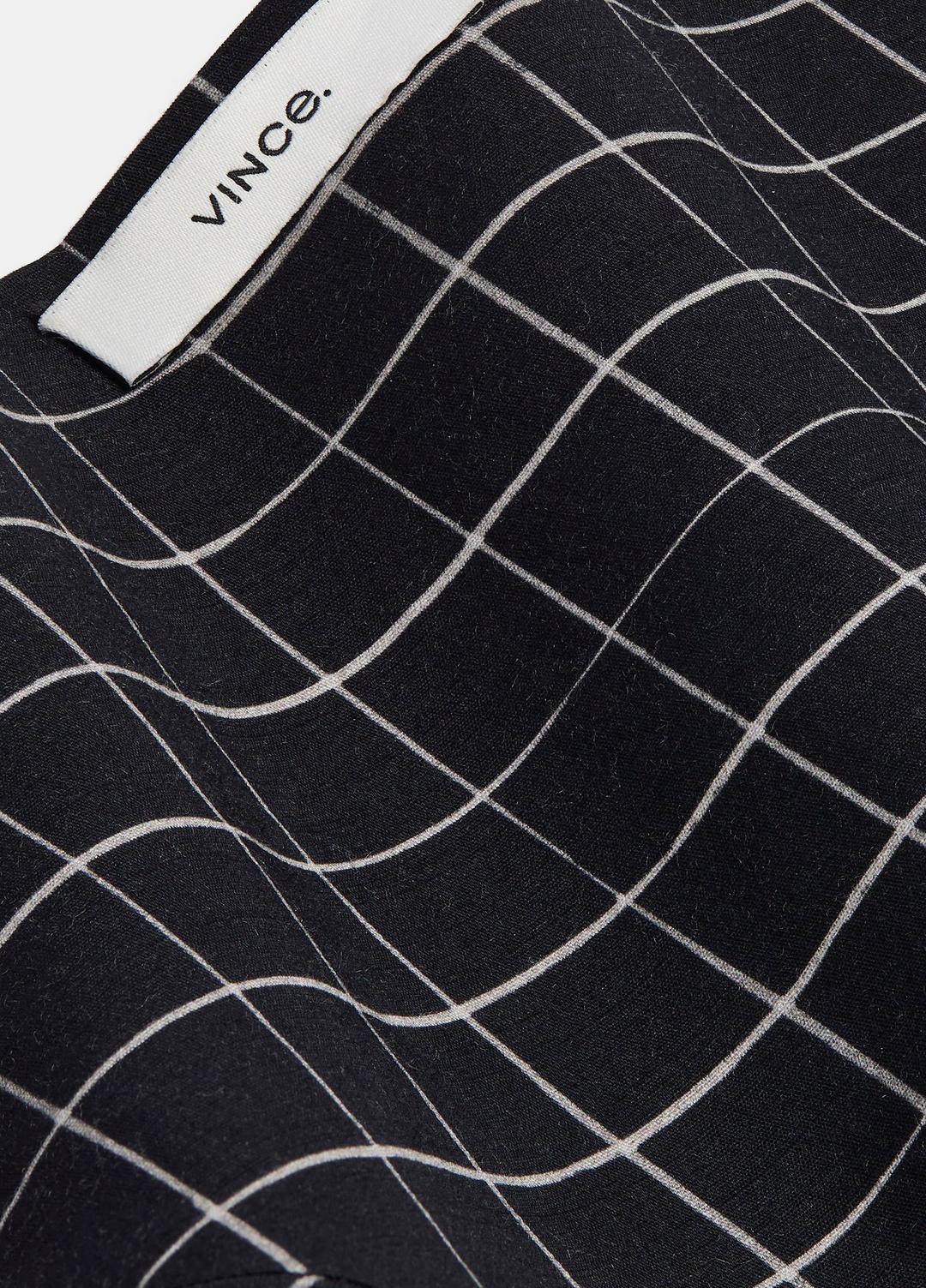 Trellis Plaid Cotton-Blend Headkerchief in Scarves & Hats | VINCE Women
