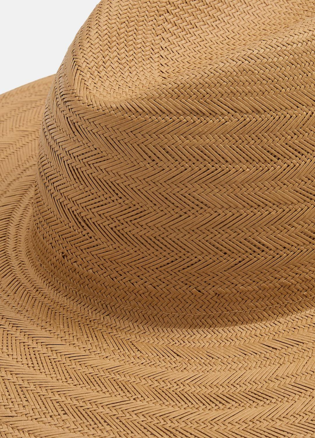 Herringbone-Weave Straw Panama Hat in Scarves & Hats | VINCE Women