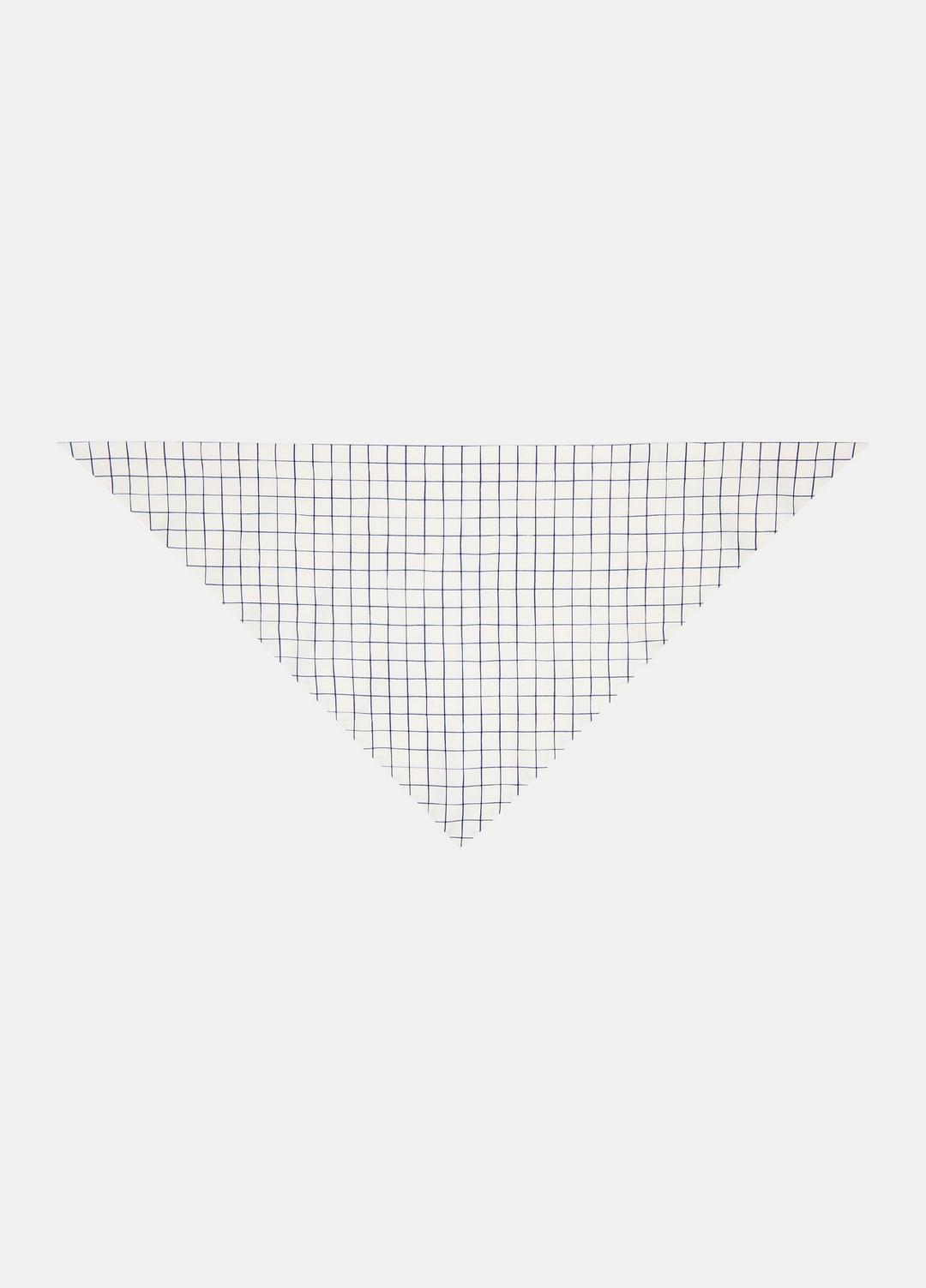 Trellis Plaid Cotton-Blend Headkerchief in Scarves & Hats | VINCE Women