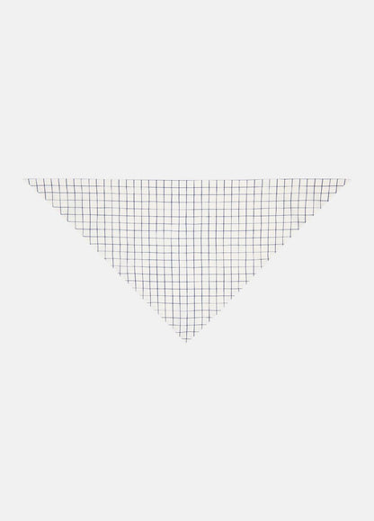 Trellis Plaid Cotton-Blend Headkerchief in Scarves & Hats | VINCE Women