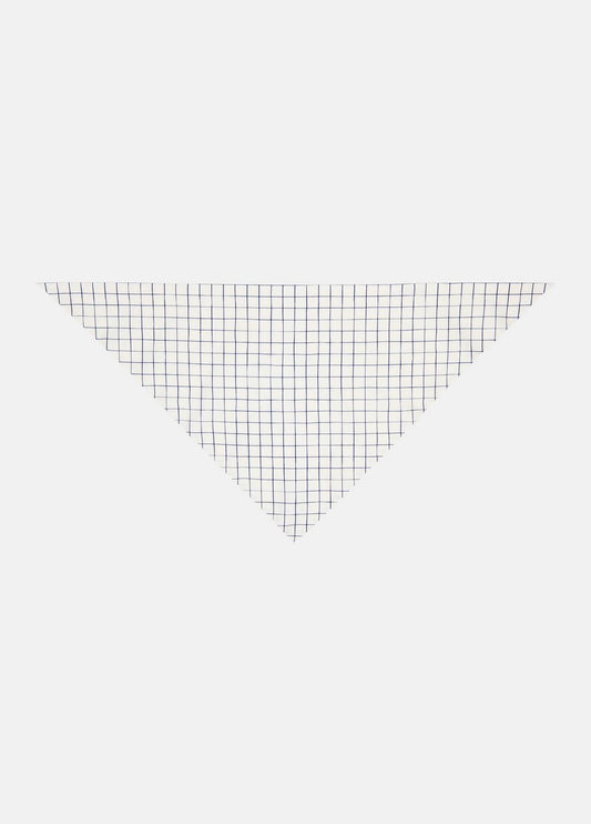 Trellis Plaid Cotton-Blend Headkerchief in Scarves & Hats | VINCE Women