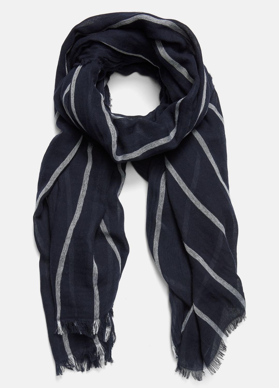 Cotton Gauze Awning Stripe Scarf in Scarves & Hats | VINCE Women