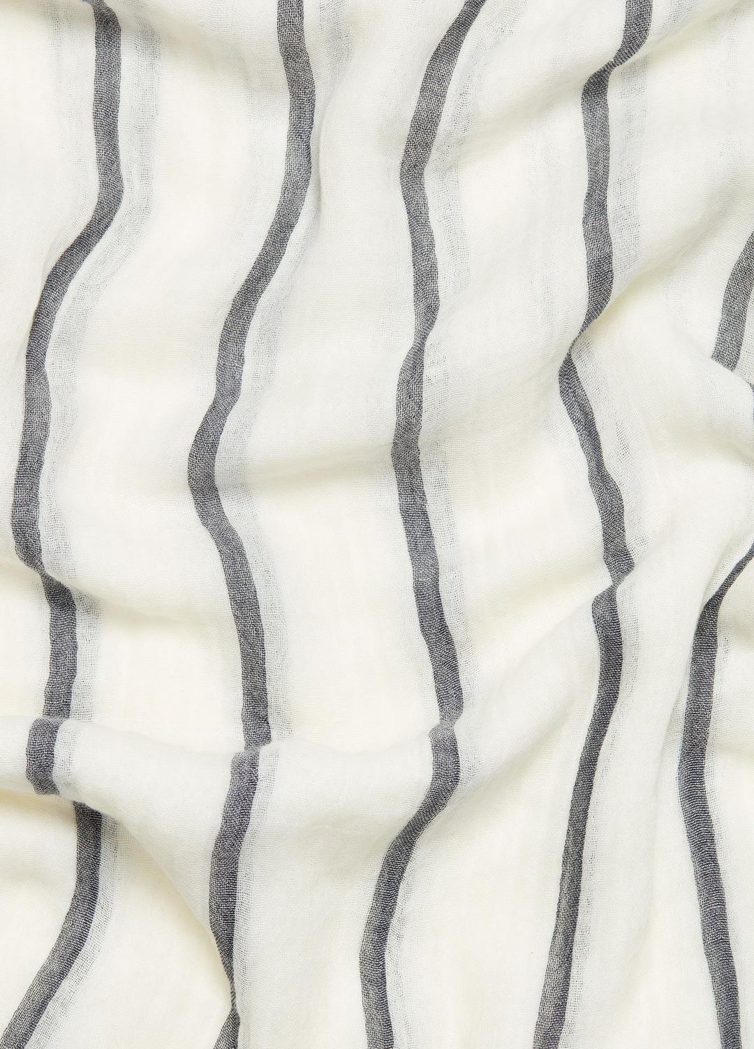 Cotton Gauze Awning Stripe Scarf in Scarves & Hats | VINCE Women
