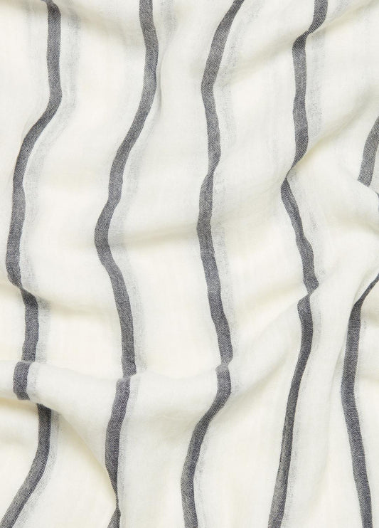 Cotton Gauze Awning Stripe Scarf in Scarves & Hats | VINCE Women