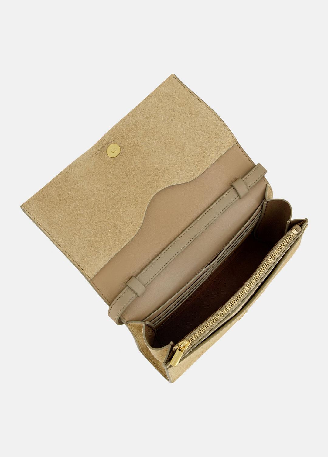 Suede Crossbody Wallet in Leather & Suede | VINCE Women