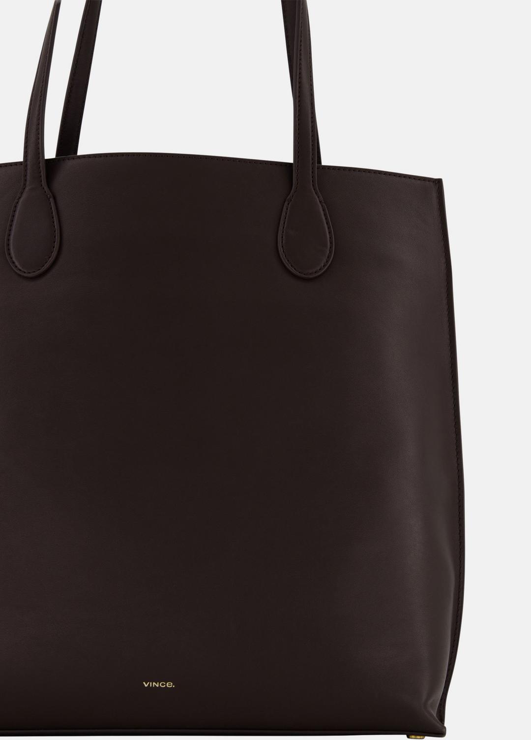 Athene Nappa Leather Tote in Handbags | VINCE Women