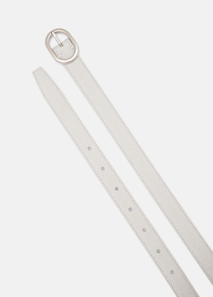 Women’s 20mm Stitched Lizard-Embossed Leather Belt in Belts | VINCE Women