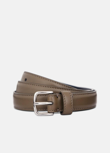 Women’s 20mm Stitched Leather Belt in Belts | VINCE Women