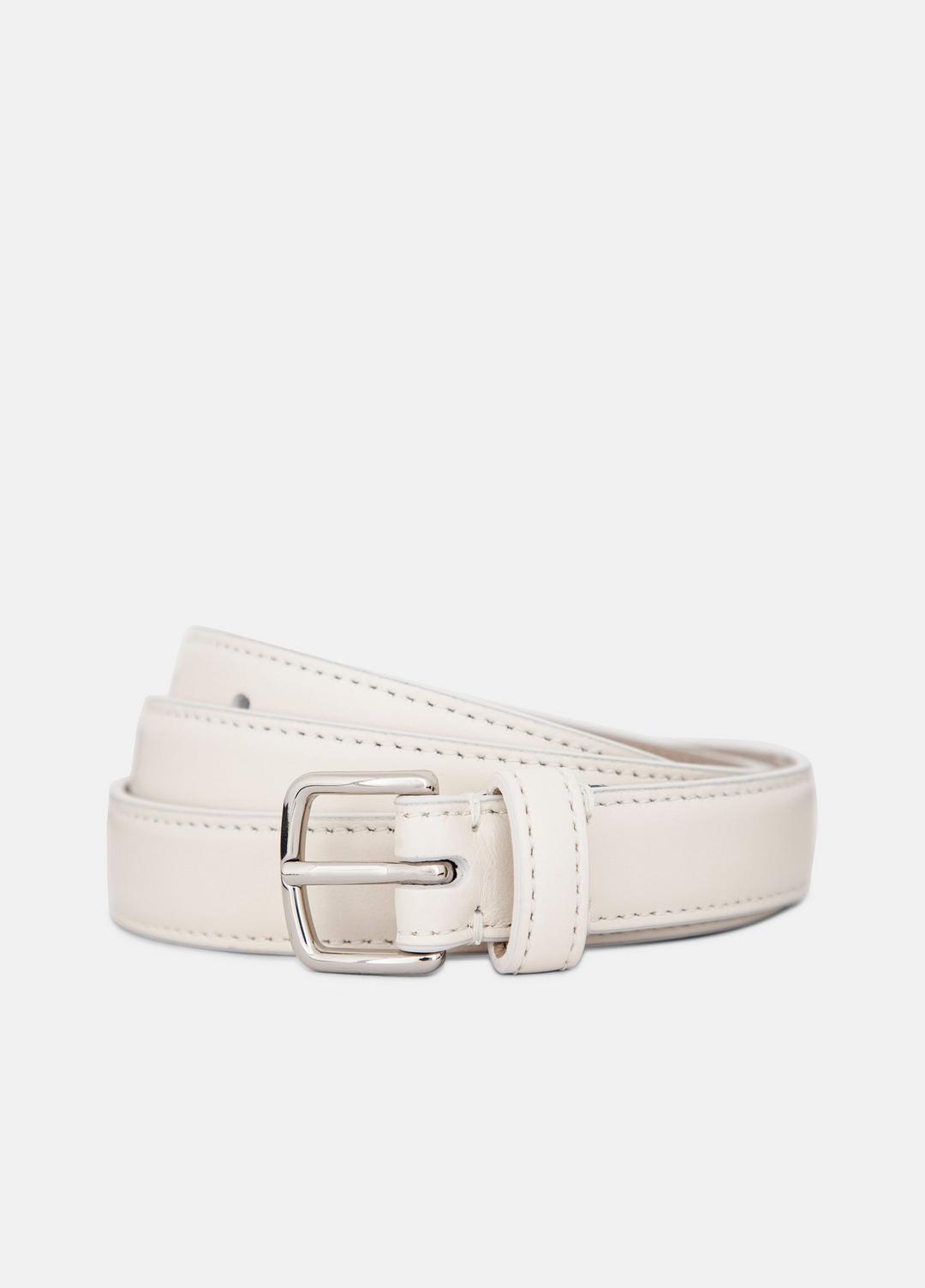 Women’s 20mm Stitched Leather Belt in Belts | VINCE Women